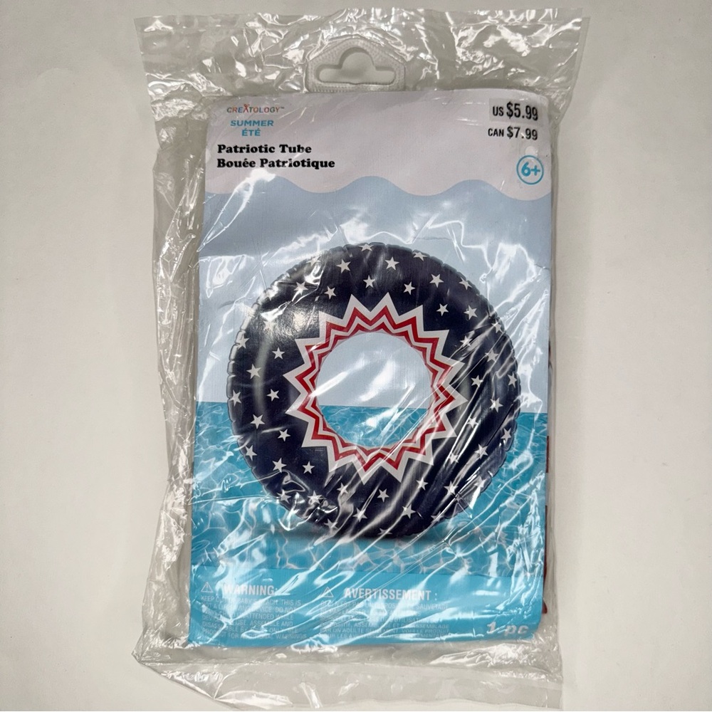 CREATOLOGY PATRIOTIC TUBE WATER FLOAT